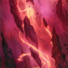Mountain // Mountain (AZNR-016) - Zendikar Rising Art Series (Borderless) Foil