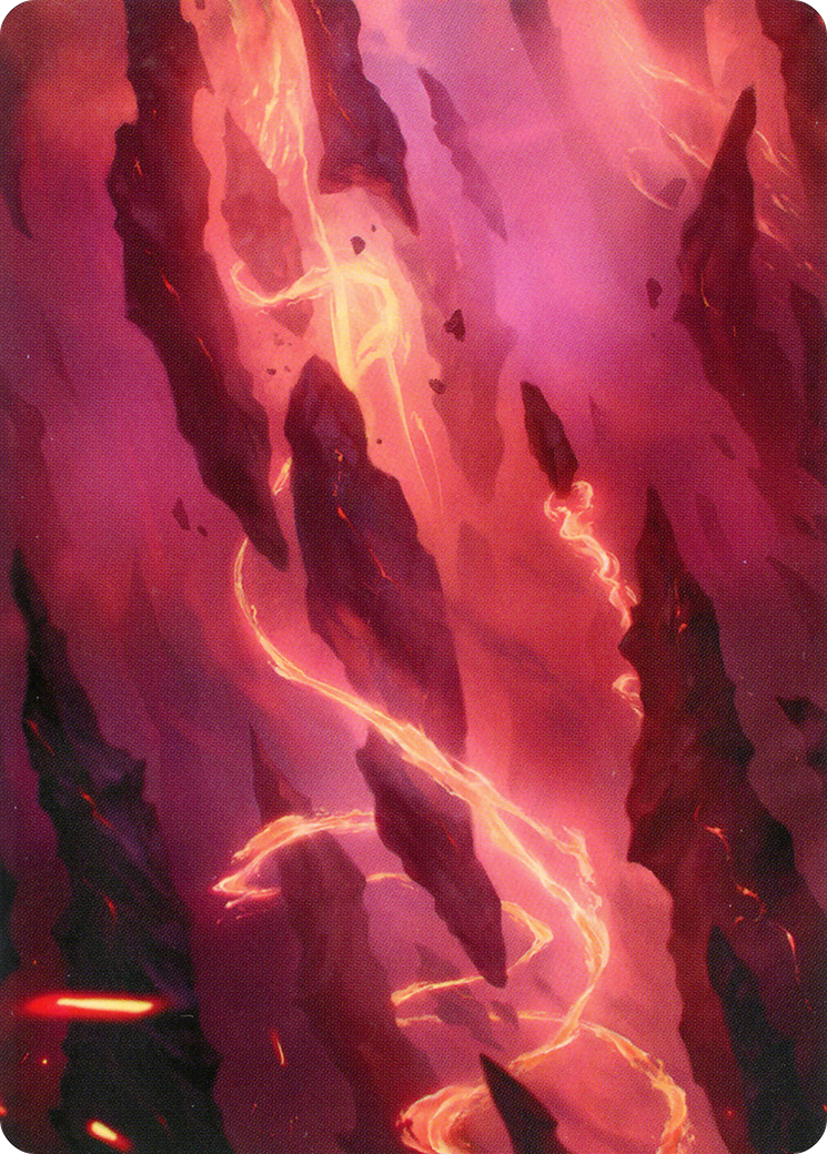 Mountain // Mountain (AZNR-016) - Zendikar Rising Art Series (Borderless) Foil