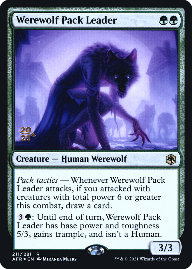 Werewolf Pack Leader (PRE-211) - Adventures in the Forgotten Realms Promos Foil