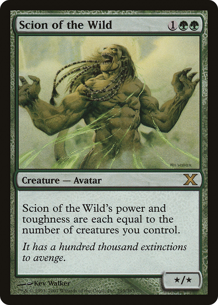 Scion of the Wild (10E-295) - Tenth Edition Foil