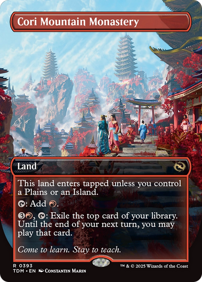 Cori Mountain Monastery (Borderless) (TDM-393) - Tarkir: Dragonstorm (Borderless)