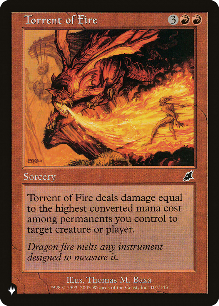 Torrent of Fire (LIST-107/143) - The List