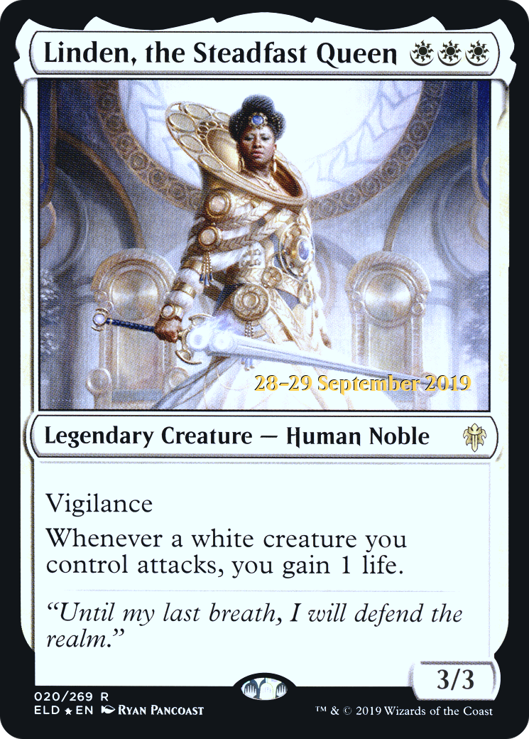 Linden, the Steadfast Queen (PRE-020) - Throne of Eldraine Promos Foil
