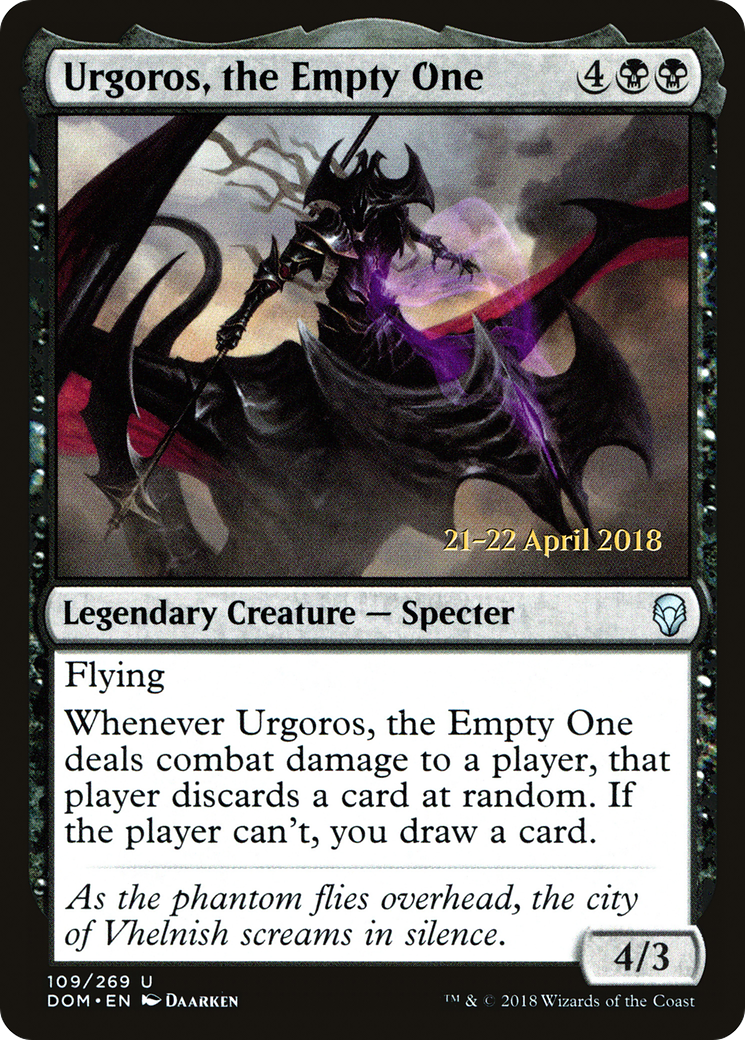 Urgoros, the Empty One (PRE-109) - Dominaria Promos Foil