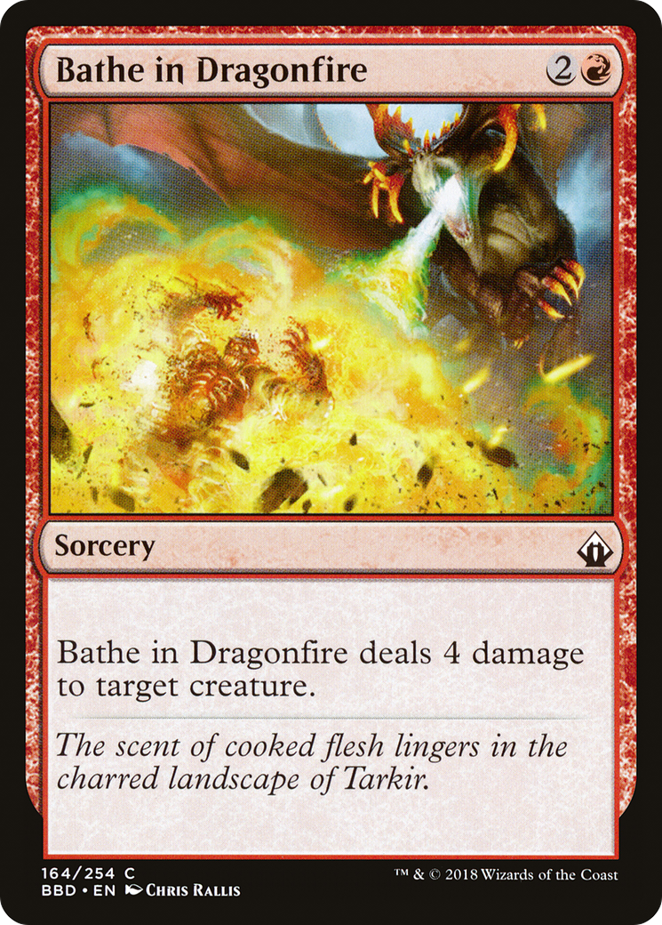 Bathe in Dragonfire (BBD-164) - Battlebond Foil