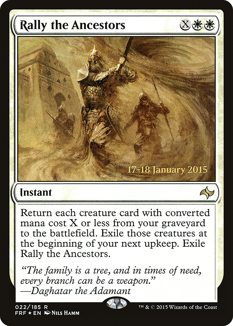 Rally the Ancestors (PRE-022) - Fate Reforged Promos Foil