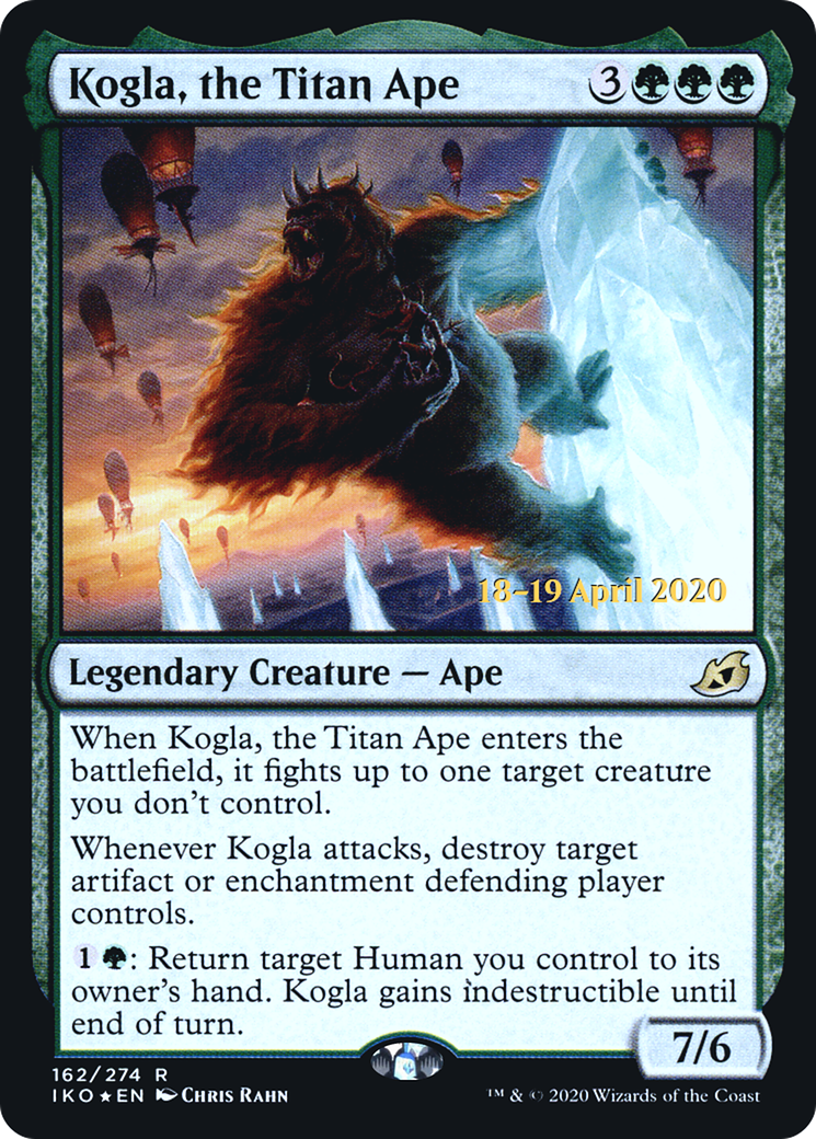 Kogla, the Titan Ape (PRE-162) - Ikoria: Lair of Behemoths Promos Foil