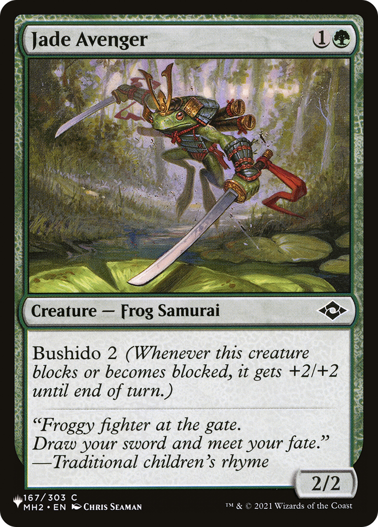 Jade Avenger (LIST-167/303) - The List