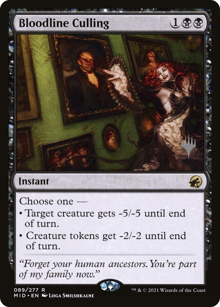 Bloodline Culling (PPMID-89P) - Innistrad: Midnight Hunt Promos