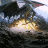 Ancient Copper Dragon // Ancient Copper Dragon (ACLB-004) - Battle for Baldur's Gate Art Series (Borderless) Foil