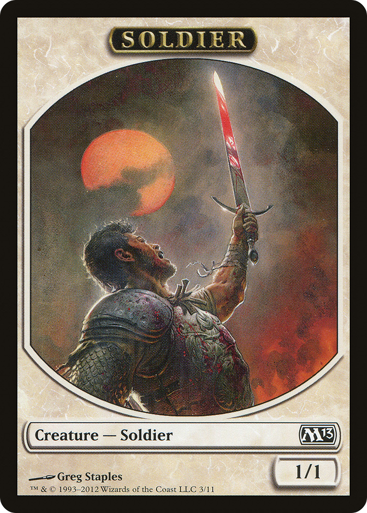 Soldier Token (M13-003) - Magic 2013 Tokens