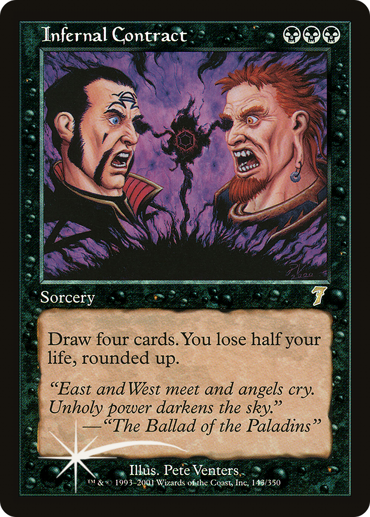 Infernal Contract (7ED-143) - 7th Edition Foil
