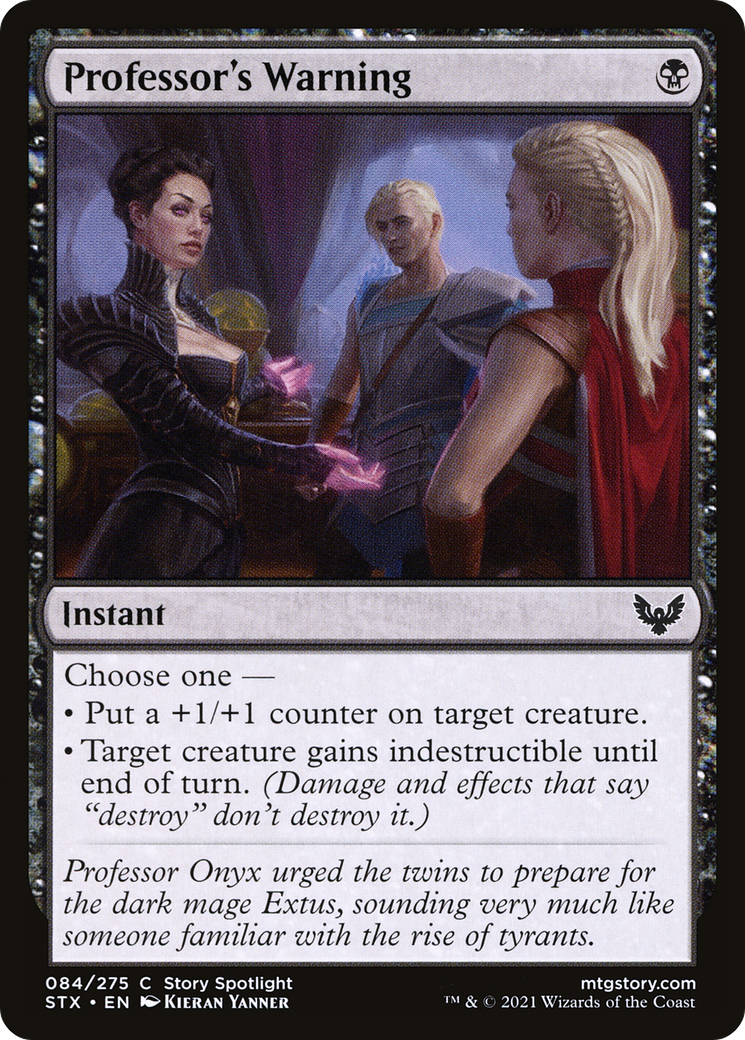 Professor's Warning (STX-084) - Strixhaven: School of Mages