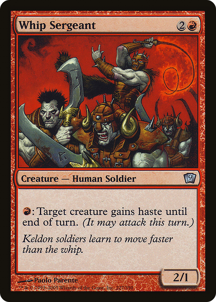 Whip Sergeant (9ED-227) - 9th Edition Foil