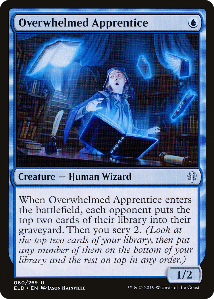 Overwhelmed Apprentice (ELD-060) - Throne of Eldraine Foil