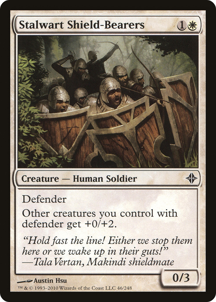 Stalwart Shield-Bearers (ROE-046) - Rise of the Eldrazi Foil