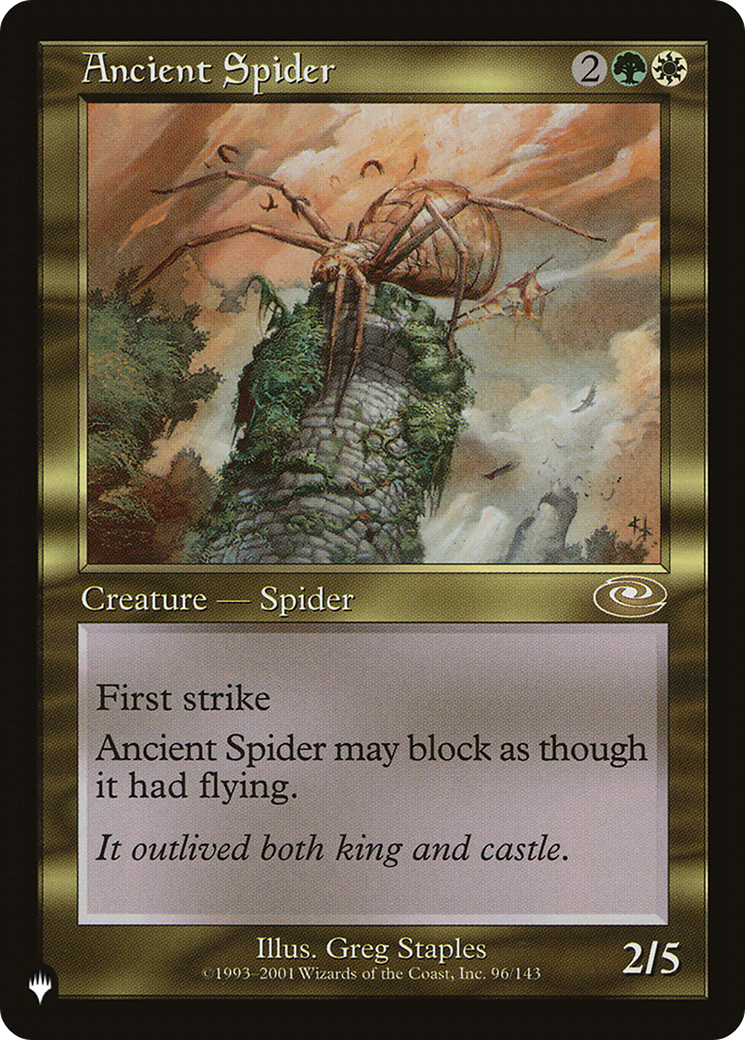 Ancient Spider (LIST-PLS-96) - The List