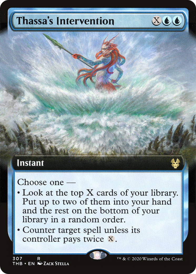 Thassa's Intervention (Extended Art) (THB-307) - Theros Beyond Death: (Extended Art)