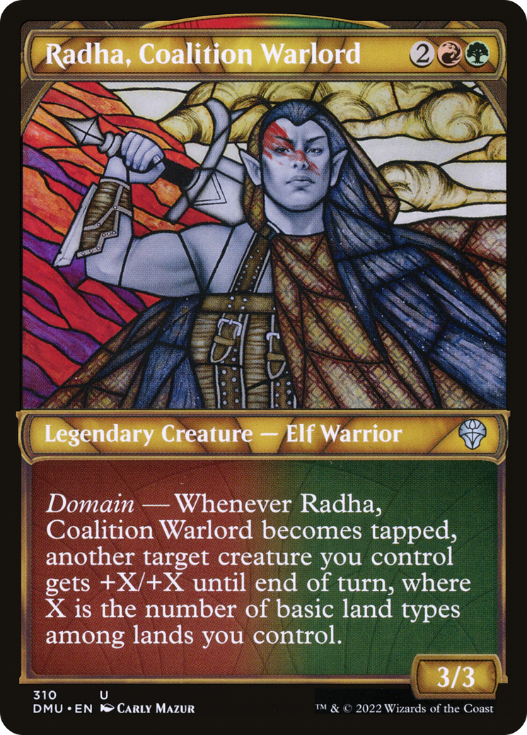 Radha, Coalition Warlord (Showcase) (DMU-310) - Dominaria United: (Showcase) Foil