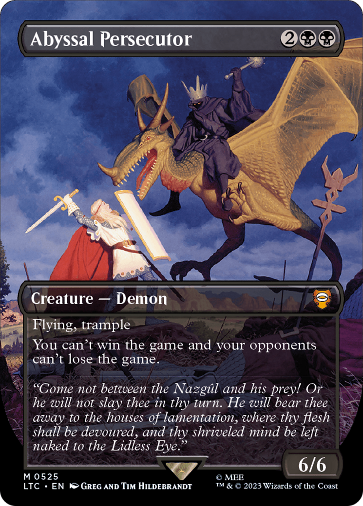 Abyssal Persecutor (Borderless) (LTC-525) - Tales of Middle-earth Commander (Borderless) Foil