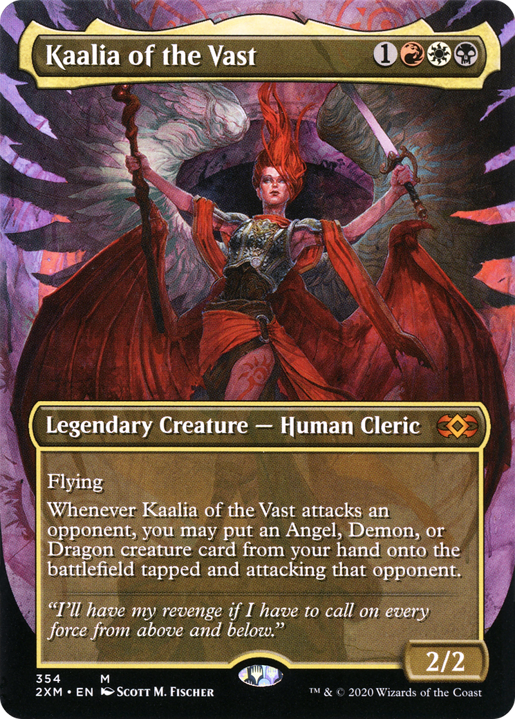 Kaalia of the Vast (Borderless) (2XM-354) - Double Masters (Borderless)