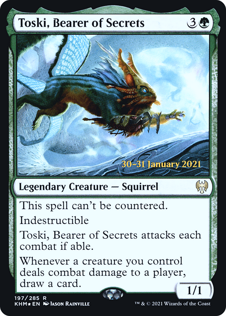 Toski, Bearer of Secrets (PRE-197) - Kaldheim Promos Foil