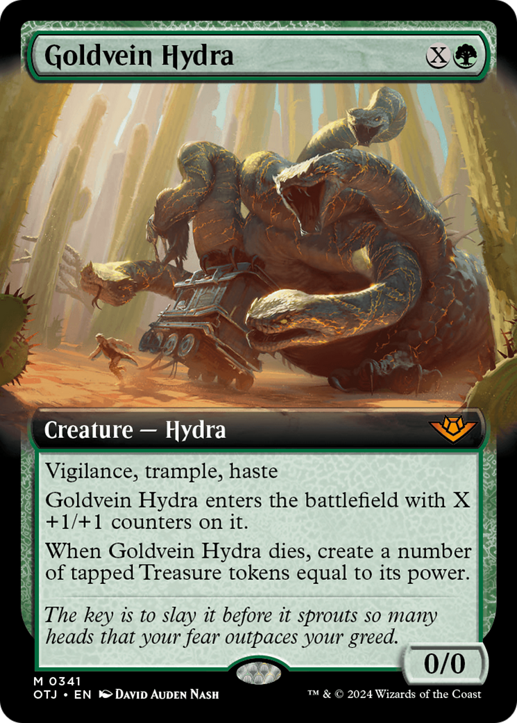 Goldvein Hydra (Extended Art) (OTJ-341) - Outlaws of Thunder Junction: (Extended Art) Foil