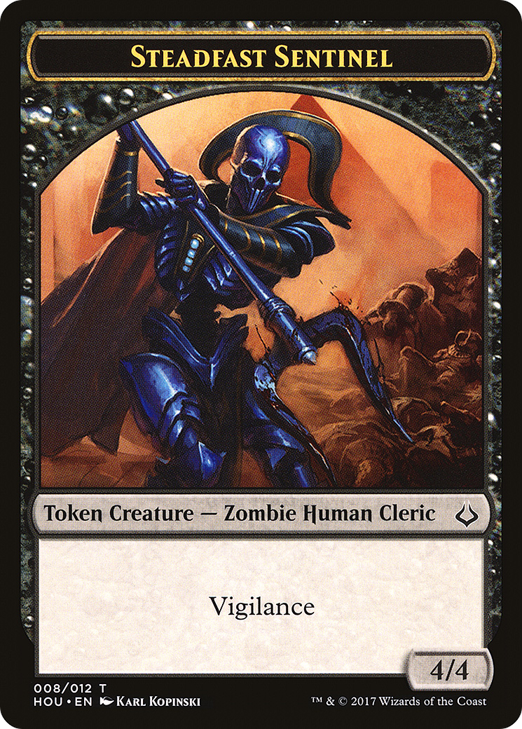Steadfast Sentinel Token (HOU-008) - Hour of Devastation Tokens