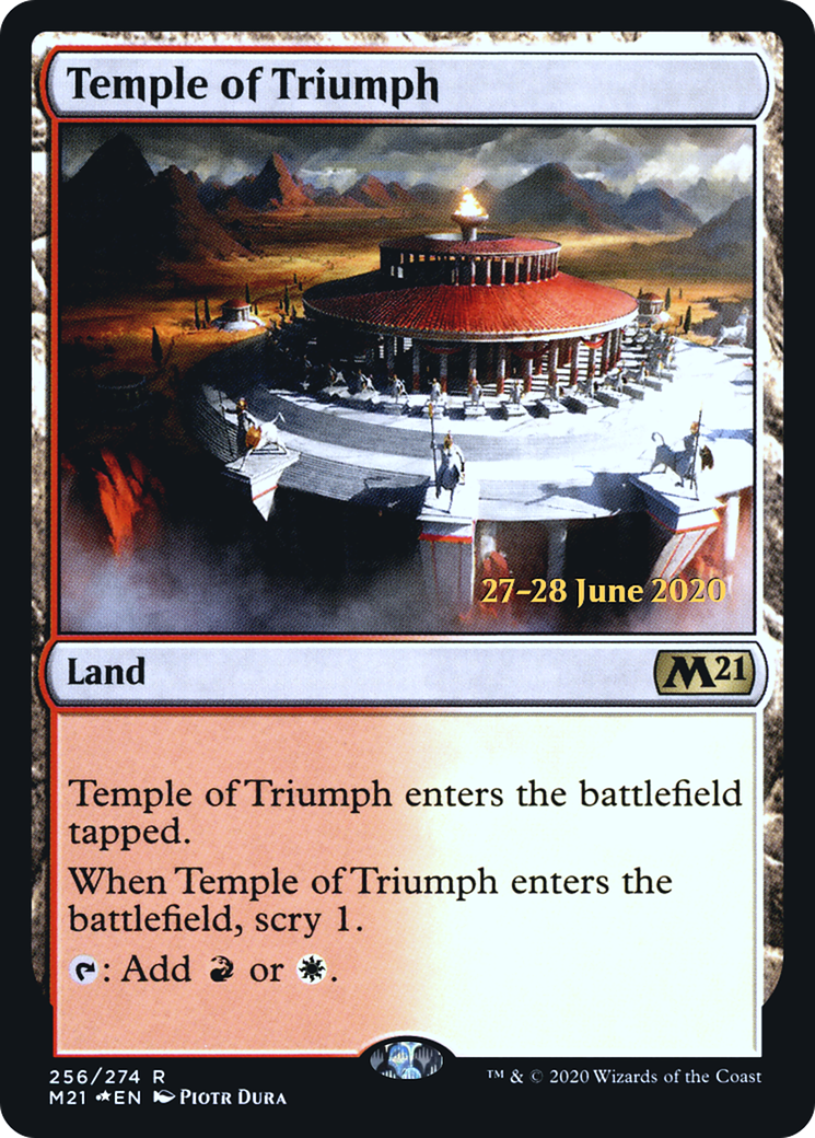 Temple of Triumph (M21) (PRE-256) - Core Set 2021 Promos Foil