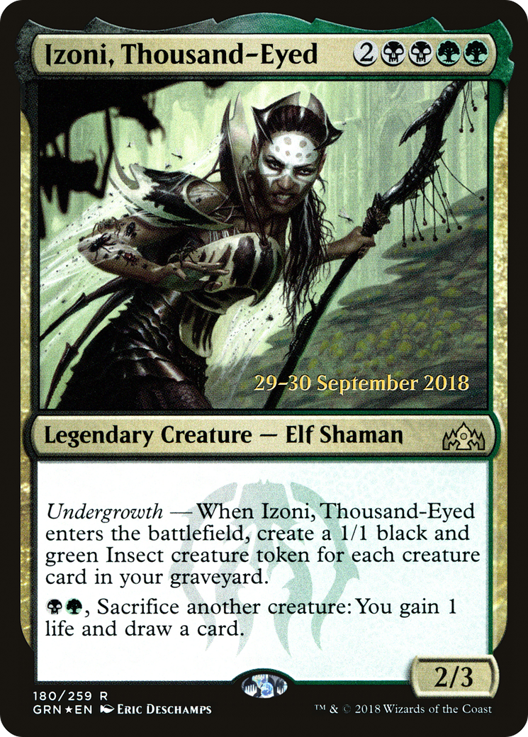 Izoni, Thousand-Eyed (PRE-180) - Guilds of Ravnica Promos Foil