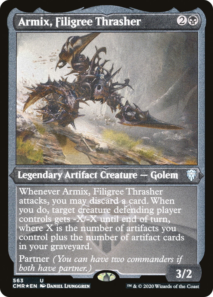 Armix, Filigree Thrasher (Foil Etched) (CMR-563) - Commander Legends Etched Foil