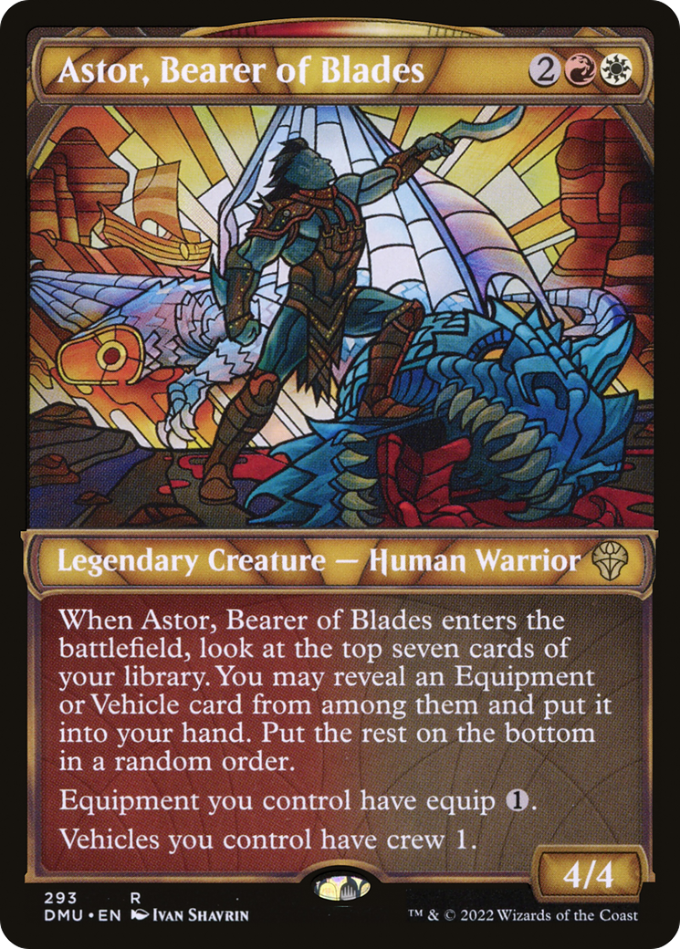Astor, Bearer of Blades (Showcase) (DMU-293) - Dominaria United: (Showcase) Foil