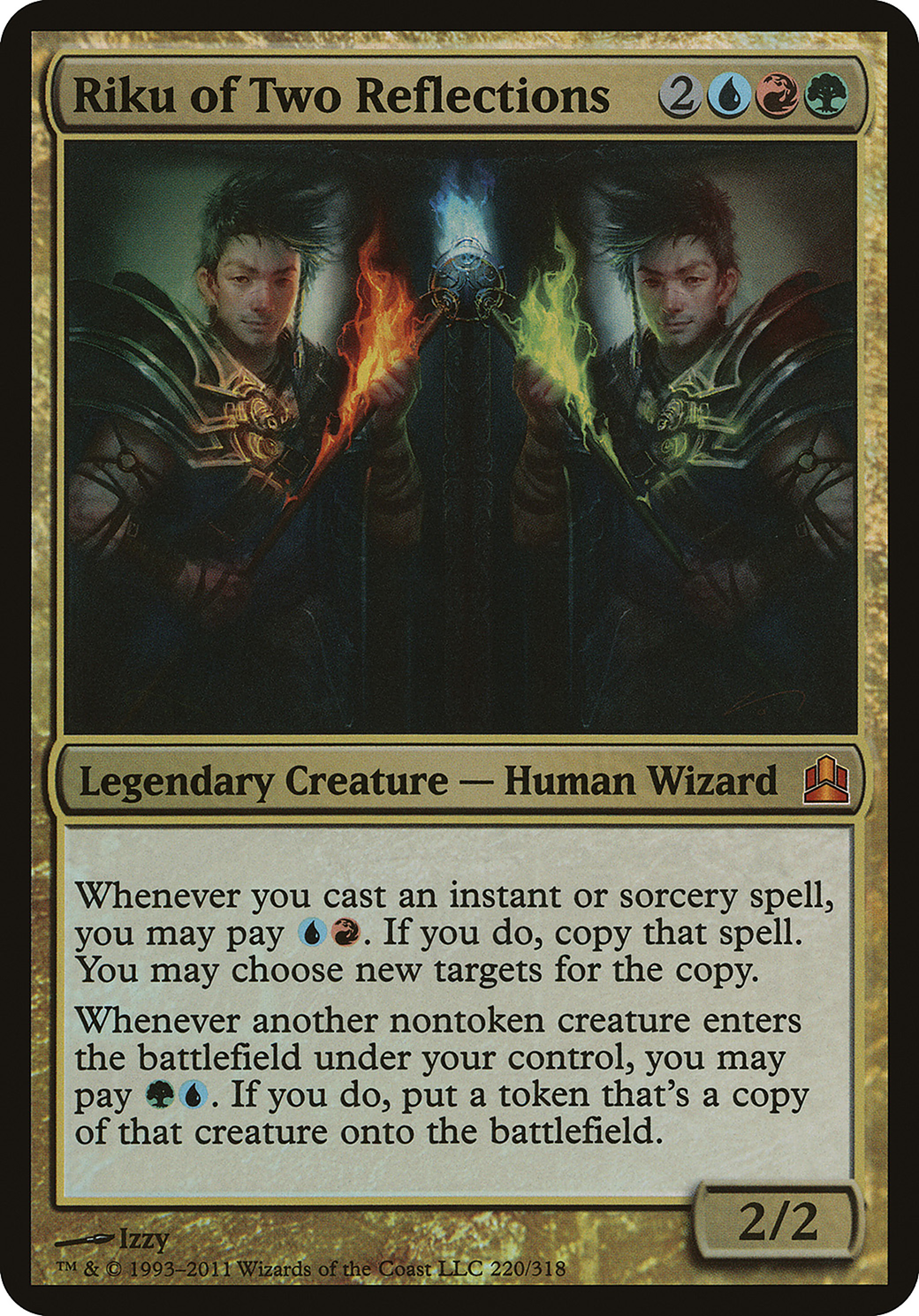 Riku of Two Reflections (Commander) (OVER-220) - Commander 2011 Oversized Foil
