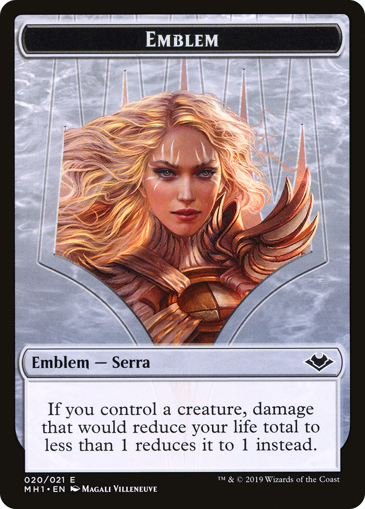 Serra the Benevolent Emblem (TMH1-020) - Modern Horizons Tokens Foil