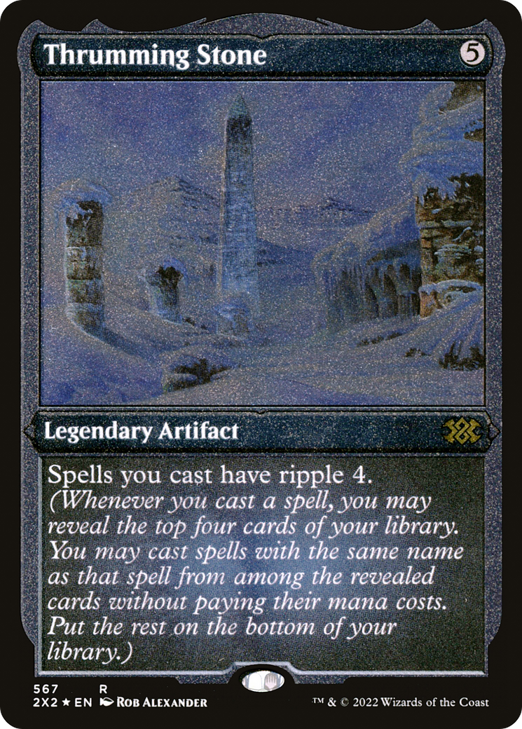 Thrumming Stone (Foil Etched) (2X2-567) - Double Masters 2022 Foil