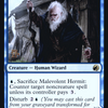 Malevolent Hermit (PRE-061) - Innistrad: Midnight Hunt Promos: (Double Faced Transform) Foil