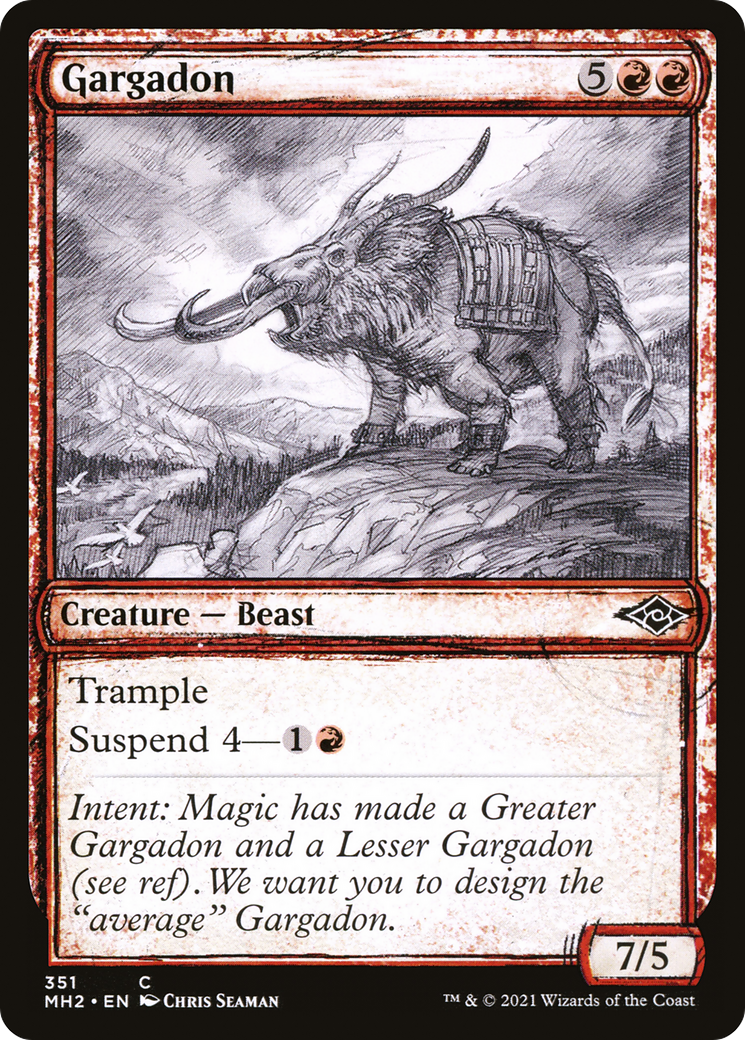 Gargadon (Showcase) (MH2-351) - Modern Horizons 2: (Showcase) Foil