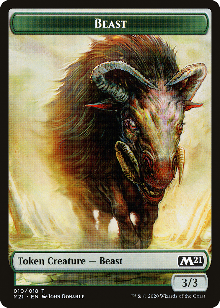 Beast (TM21-010) - Core Set 2021 Tokens Foil