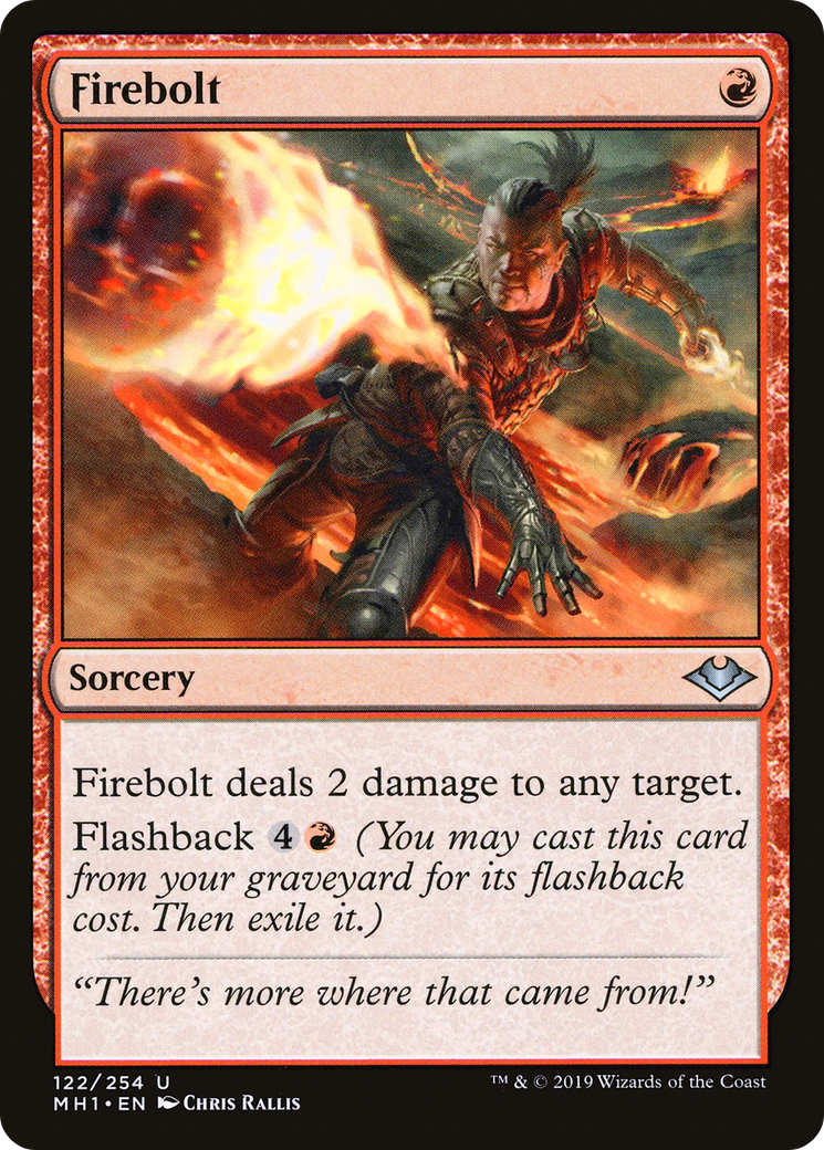 Firebolt (MH1-122) - Modern Horizons Foil