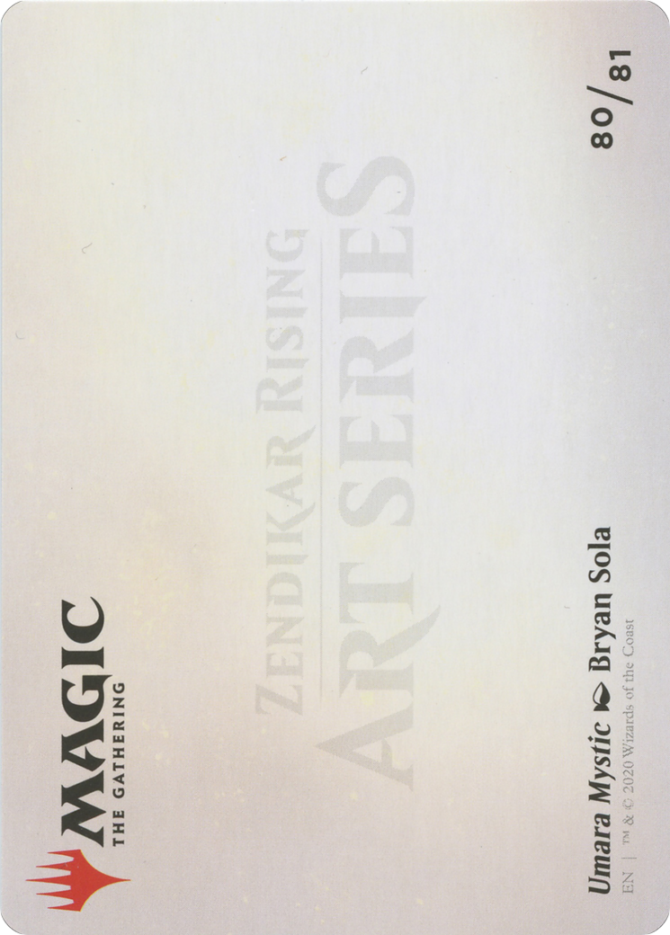 Umara Mystic // Umara Mystic (AZNR-080) - Zendikar Rising Art Series (Borderless)