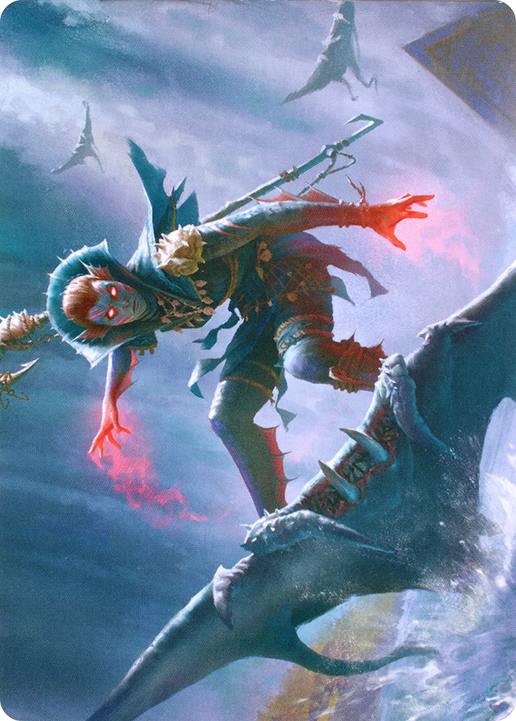 Umara Mystic // Umara Mystic (AZNR-080) - Zendikar Rising Art Series (Borderless) Foil