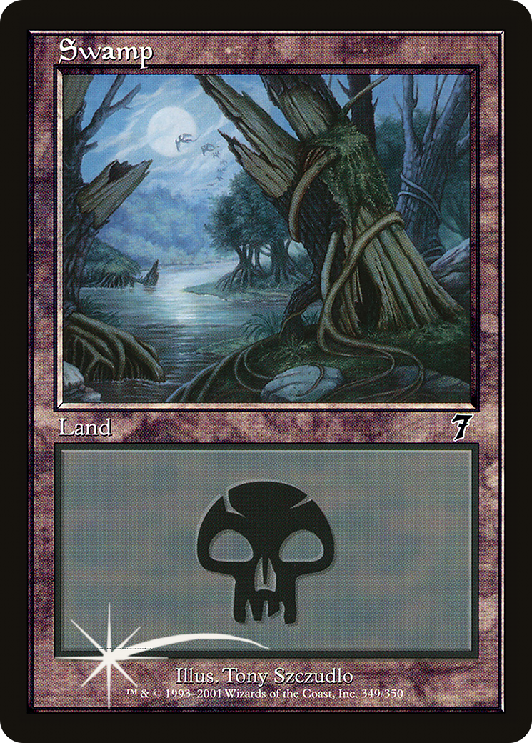 Swamp (349) (7ED-349) - 7th Edition Foil