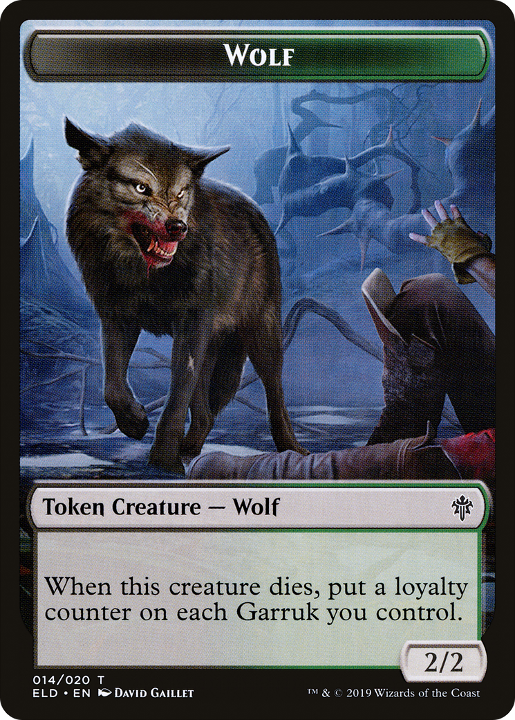 Wolf Token (ELD-014) - Throne of Eldraine Tokens