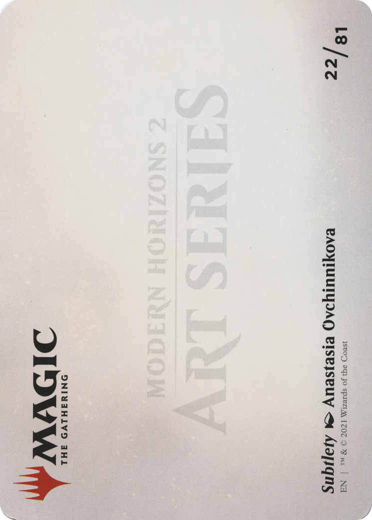 Subtlety // Subtlety (AMH2-022) - Modern Horizons 2 Art Series (Borderless)