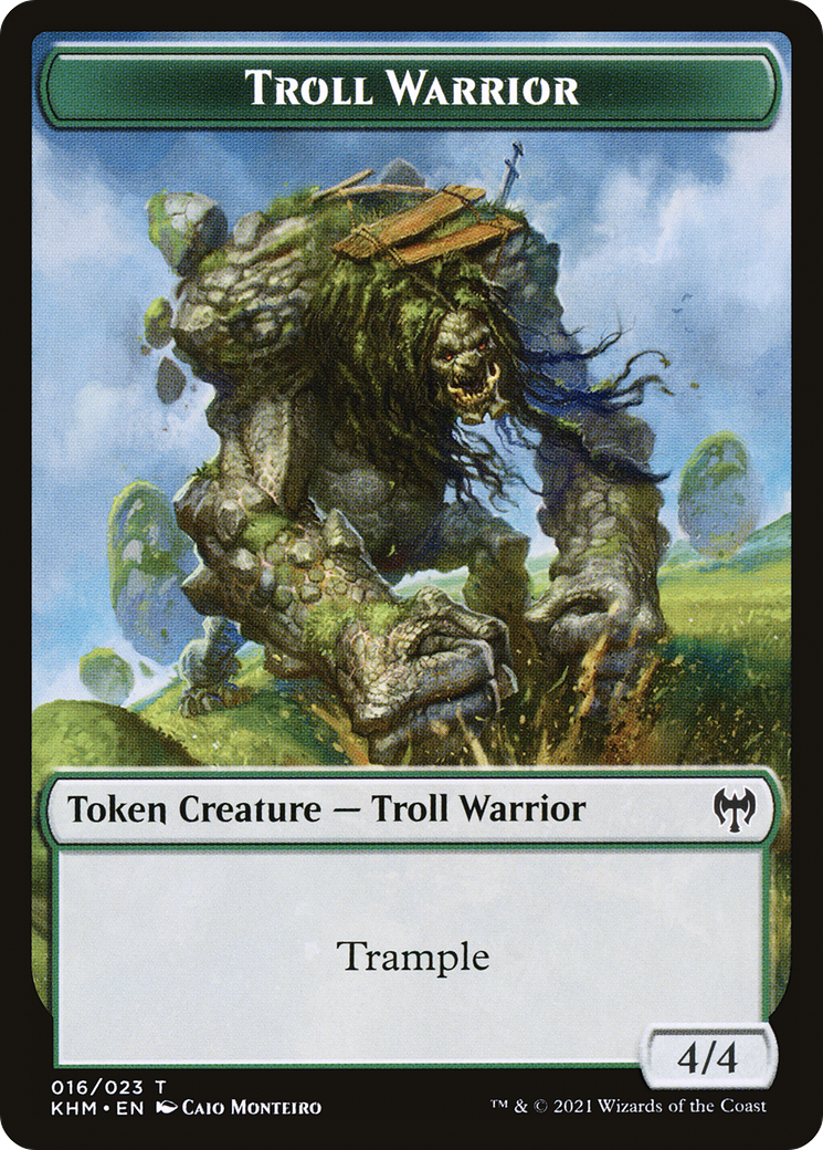 Troll Warrior (TKHM-016) - Kaldheim Tokens Foil
