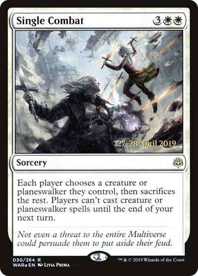 Single Combat (PRE-030) - War of the Spark Promos Foil