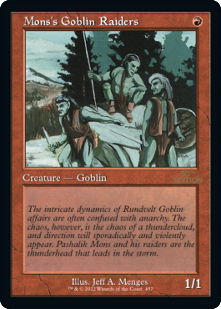 Mons's Goblin Raiders (Retro Frame) (30A-457) - 30th Anniversary Edition