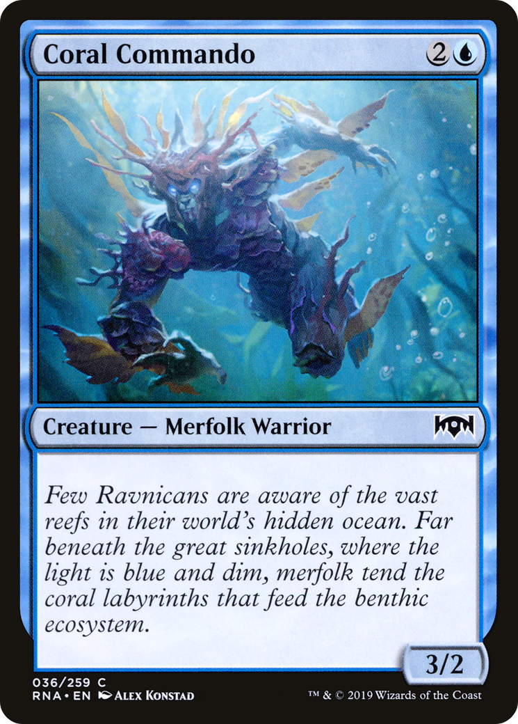 Coral Commando (RNA-036) - Ravnica Allegiance Foil