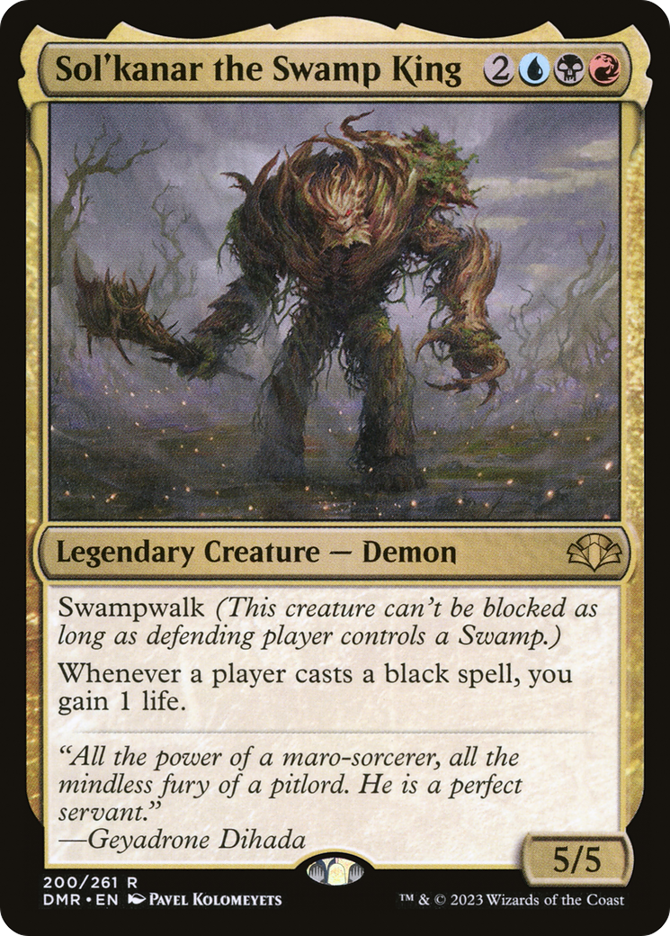 Sol'kanar the Swamp King (DMR-200) - Dominaria Remastered