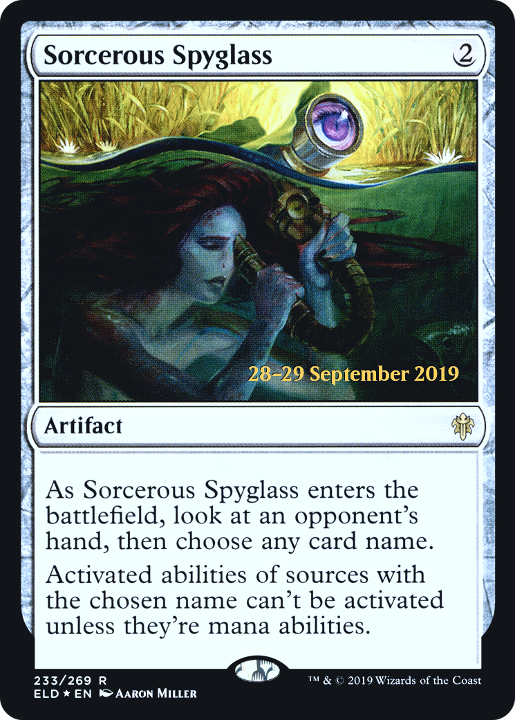 Sorcerous Spyglass (ELD) (PRE-233) - Throne of Eldraine Promos Foil